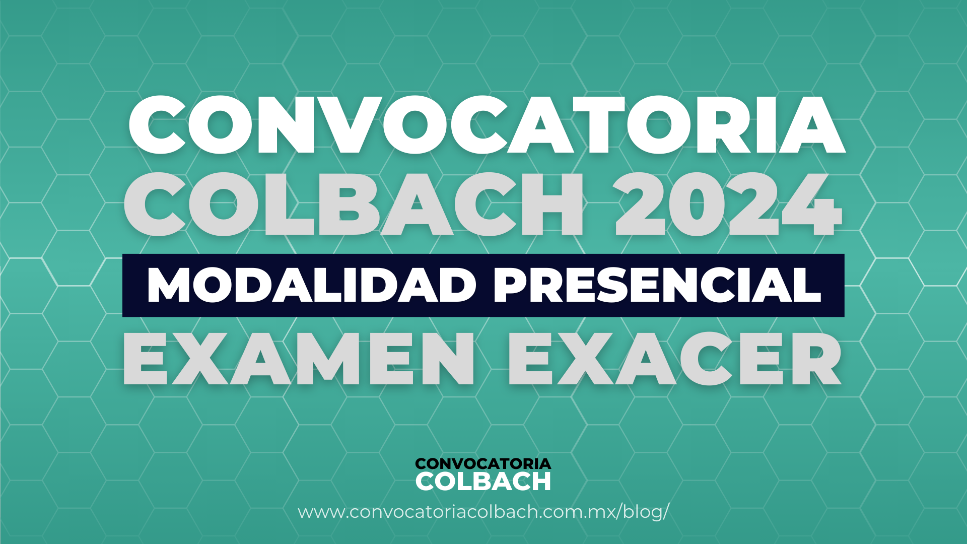 Convocatoria COLBACH 2024 Presencial